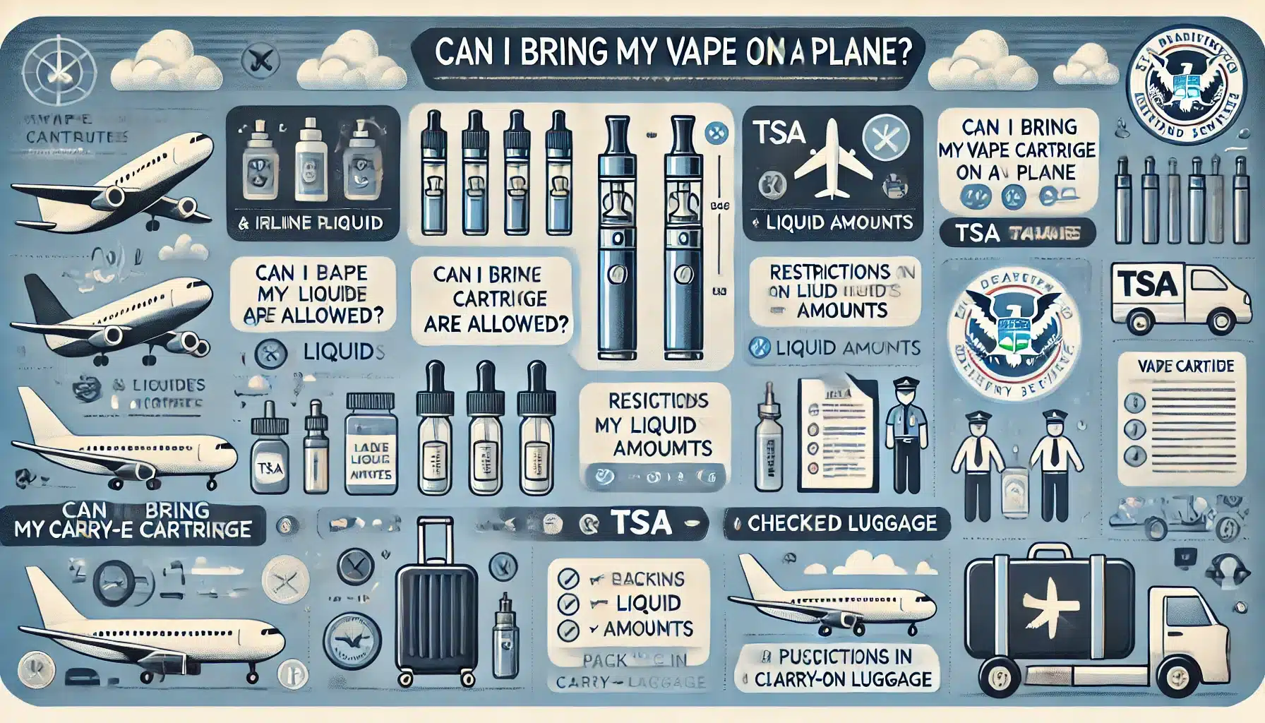 Can I bring my vape cartridge on a plane? - Cantech Letter